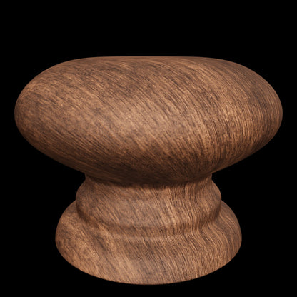 Mantara Tectona Knob W-0054 is a modern walnut wood knob with brushed finish, ideal for kitchen drawers, dresser drawers.