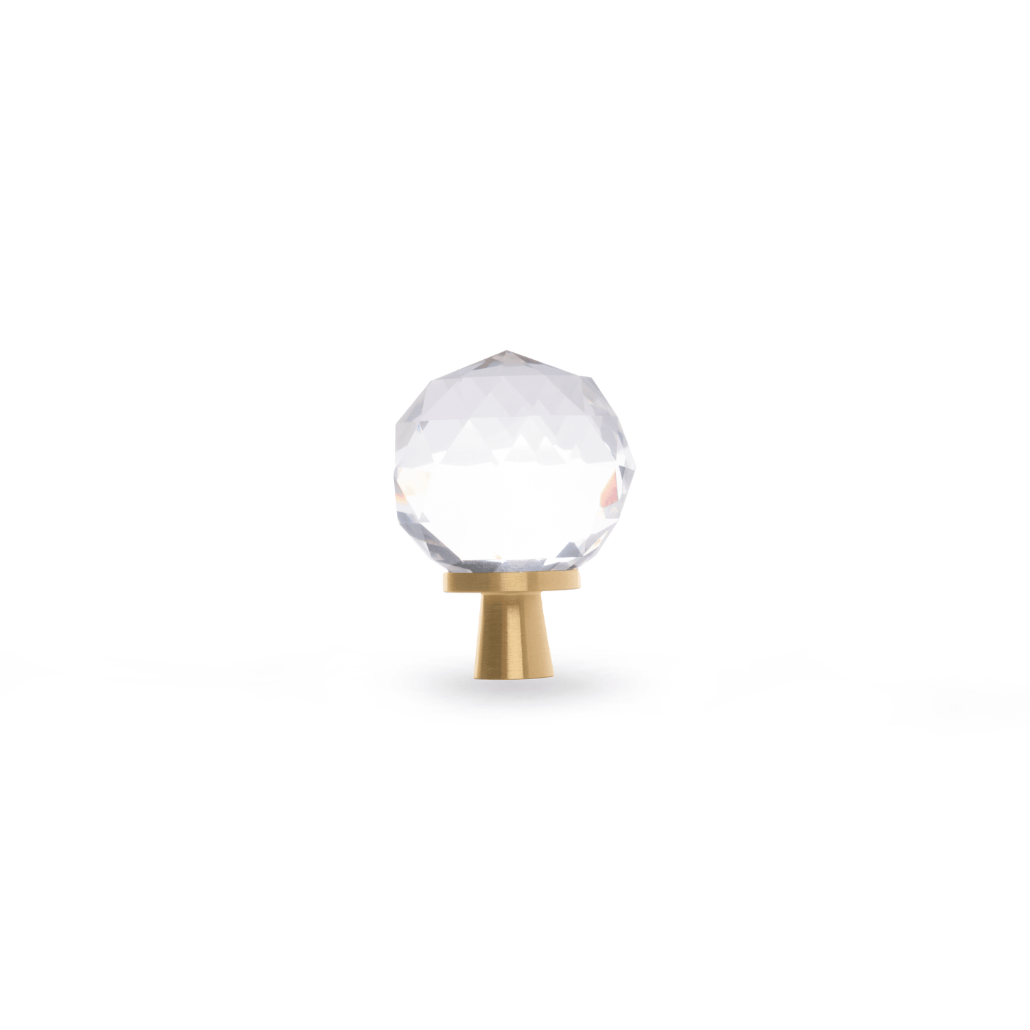 Quartz Handle Knob 30mm / White / Crystal - M A N T A R A
