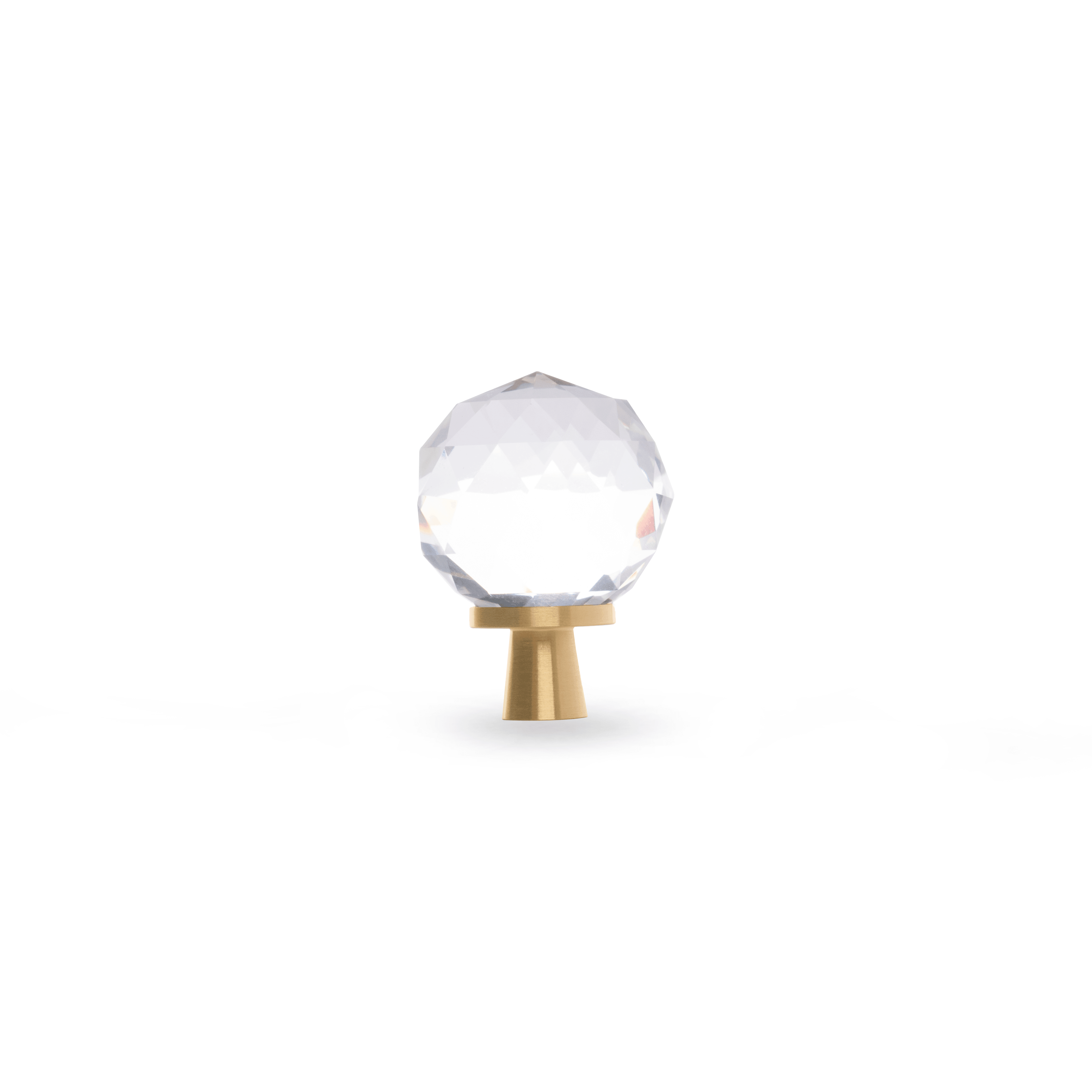 Quartz Handle Knob 30mm / White / Crystal - M A N T A R A