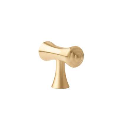 B‑0068 Raphael modern brass pull handle in brushed gold, available in 50 mm, 115 mm, 170 mm &amp; 188 mm lengths, ideal for kitchen cabinets, drawers, wardrobes and bedroom furniture by Mantara.