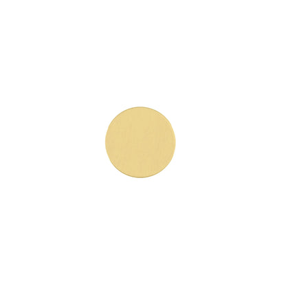 Regal knob B-0004, gold brass, Dia20mm H20mm, brushed finish, for drawers &amp; cabinets by Mantara