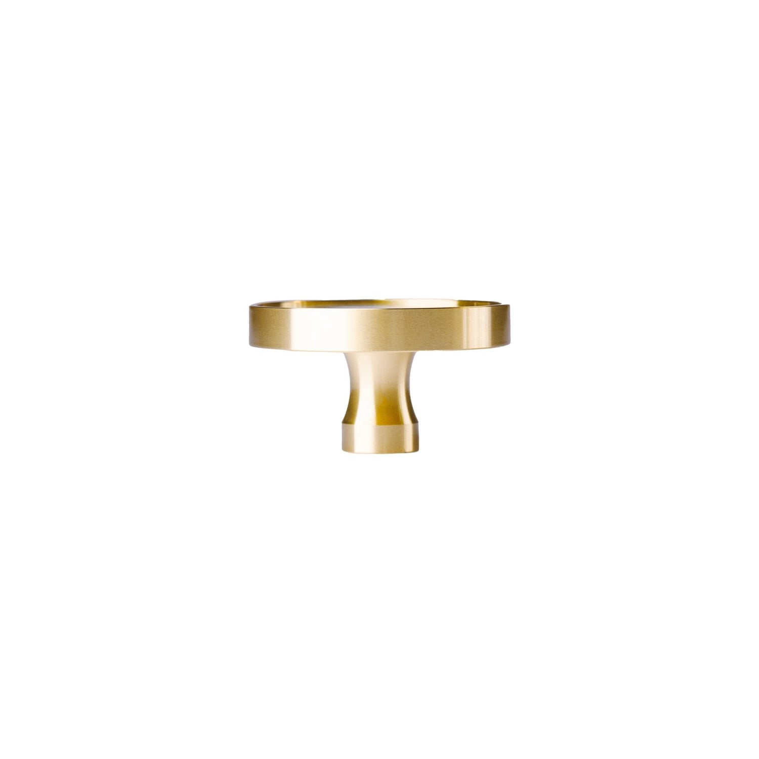 Regal Pearl knob B-0005, white shell brass, Dia27mm H20mm, polished finish, for cabinets &amp; drawers by Mantara