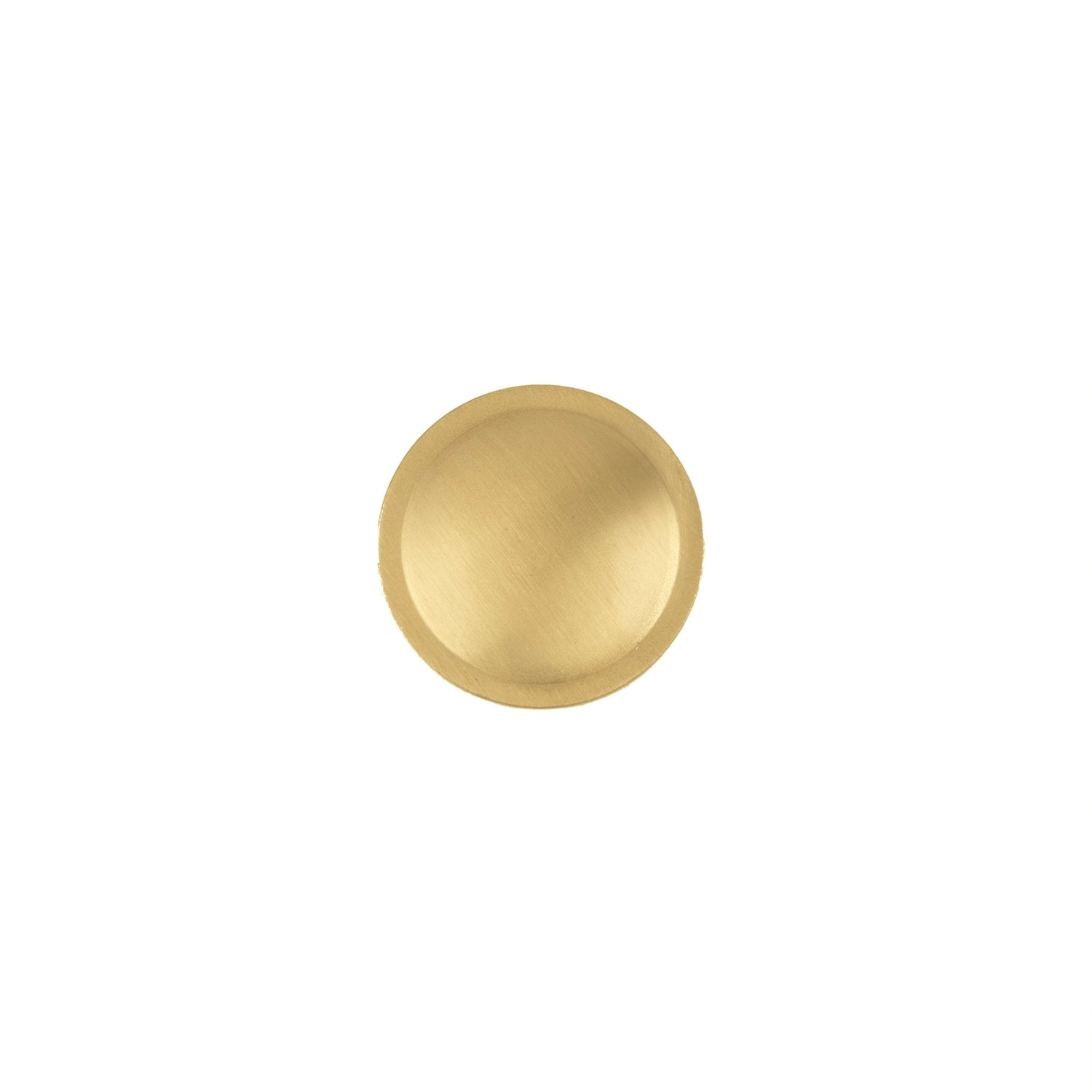 Regina knob B-0007, satin brass, Dia30mm H25mm, gold finish, for bathroom &amp; living storage by Mantara