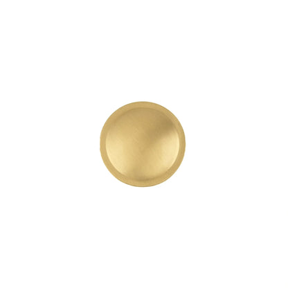 The Mantara B-0007 Regina Knob is a modern satin brass knob in gold, perfect for kitchens, cabinets, drawers, and wardrobes.