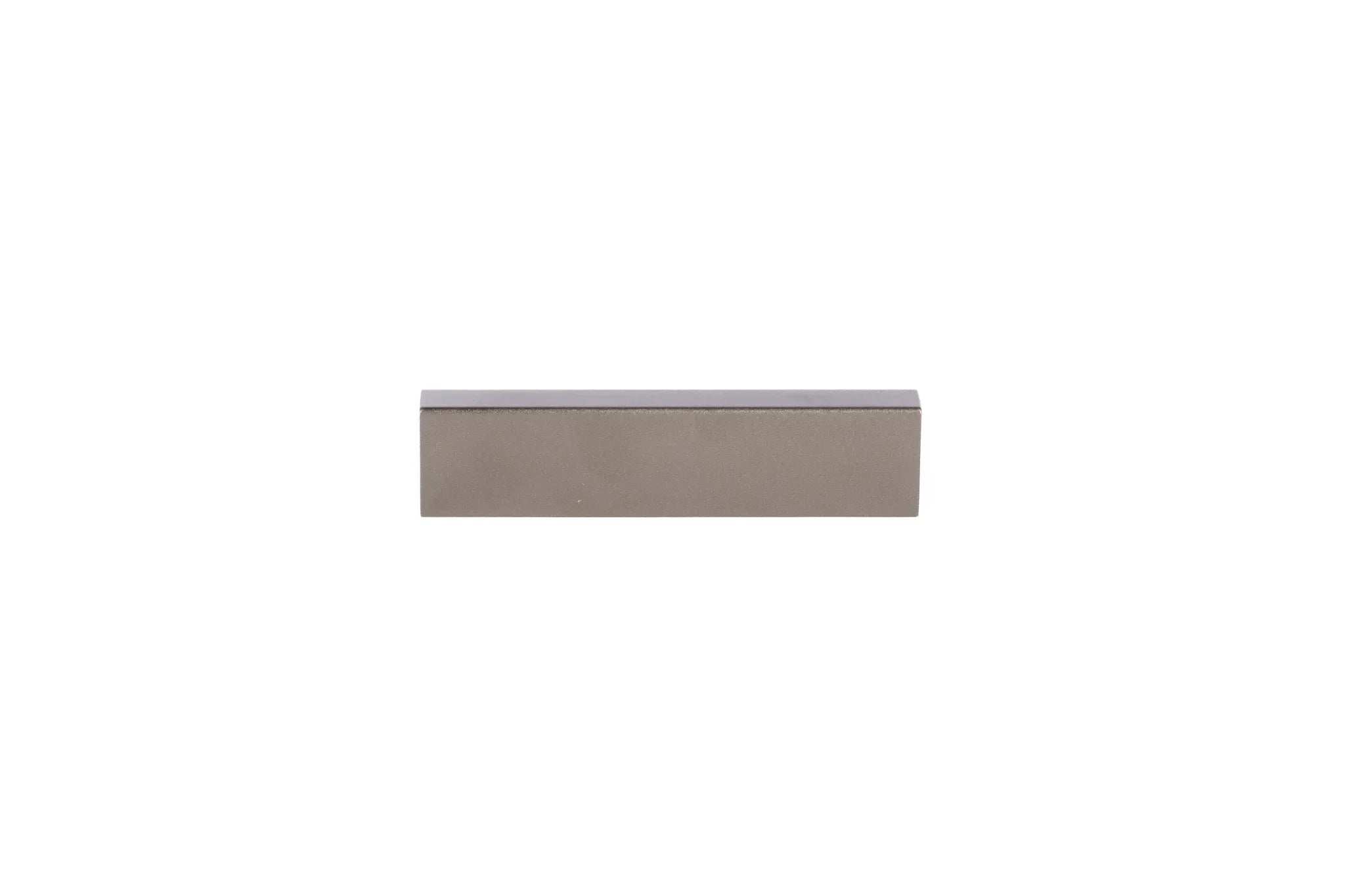 The Mantara AL-0005 Rhea Handle is a modern grey aluminum handle with a brushed finish, perfect for kitchens and cabinets.