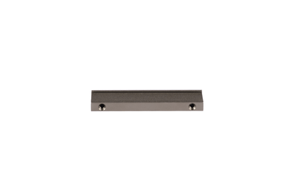 Rhea handle AL-0005, grey aluminum, L80mm CC64mm, brushed finish, for kitchen drawers &amp; cabinets by Mantara