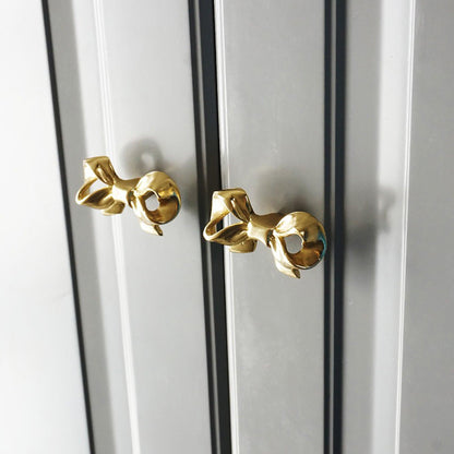 Ribbon Knob Knob 55mm / Gold / Brass - M A N T A R A