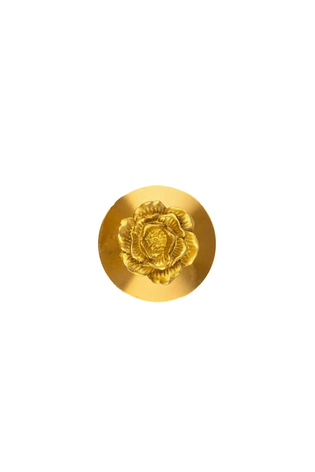 The Rosalia Hook by Mantara B-0117 is a modern brass wall hook in gold with a brushed finish, perfect for kitchens and dressers.
