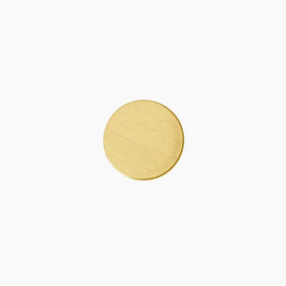 Salden knob B-0003, gold brass, Dia20mm, brushed finish, for kitchen drawers &amp; wardrobes by Mantara