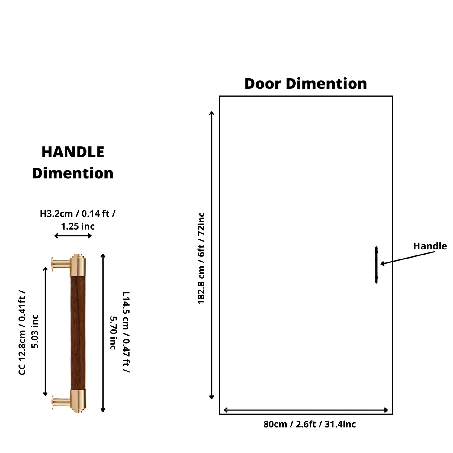 Mantara Sapience Handle W-0027 is a modern brown  wooden handle, ideal for kitchen and dresser drawers.