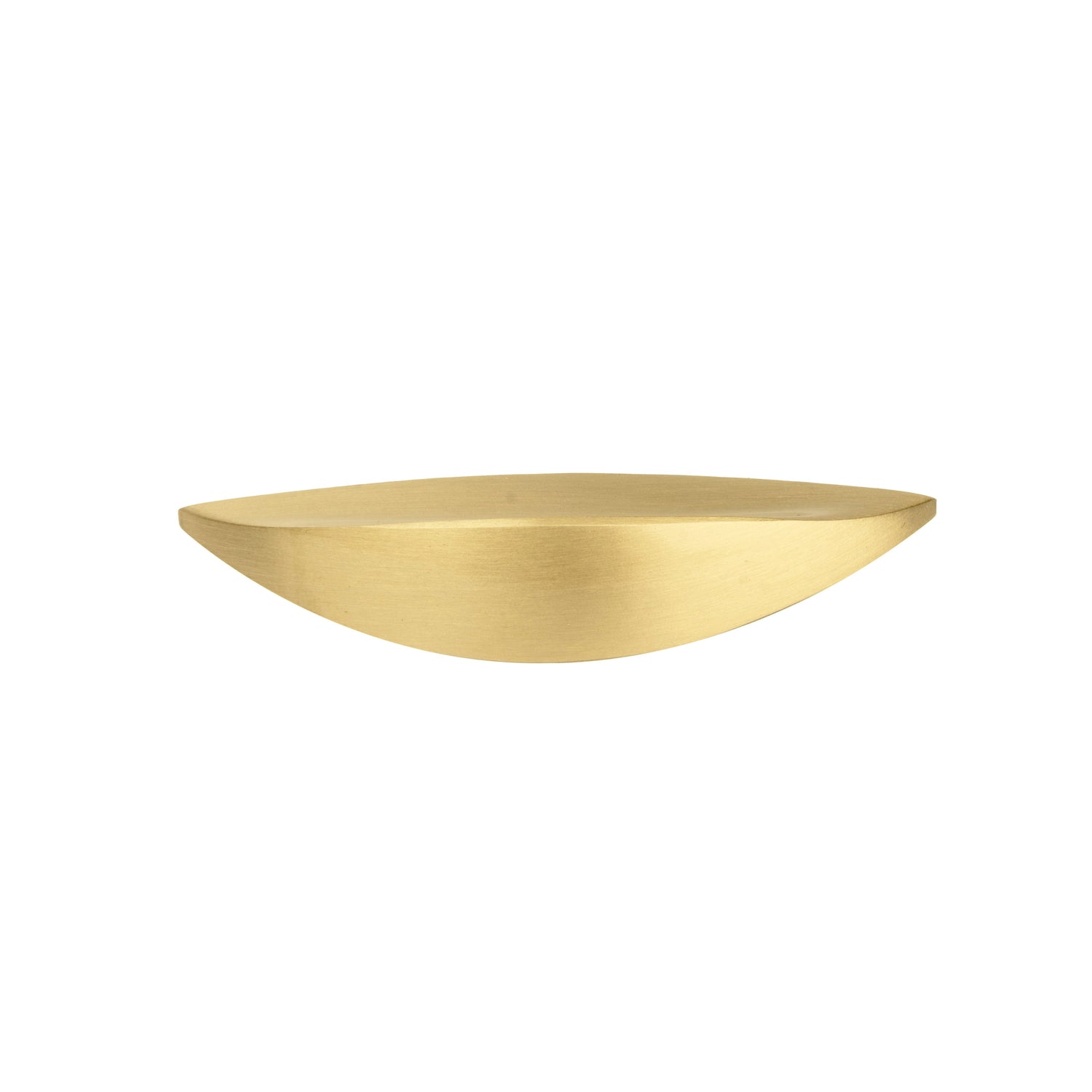 The Mantara B-0024 Selene Pull Handle is a modern brushed brass handle in gold, ideal for drawers, cupboards, and bedrooms.