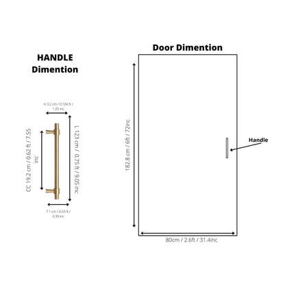 B-0054 Seraphine solid brass cabinet pull handle, brushed gold, sizes 50mm, 128mm, 165mm, 200mm, 230mm &amp; 265mm, for kitchen drawers &amp; wardrobes by Mantara.