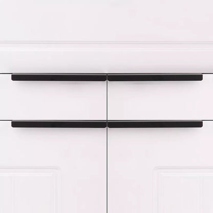 Shingle handle AL-0004, black aluminum, L400mm CC320mm, matte finish, for wardrobes &amp; drawers by Mantara