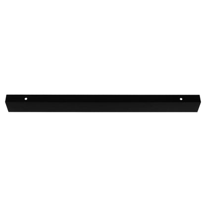 The Mantara AL-0004 Shingle Handle is a modern black aluminum alloy handle with a matte finish, ideal for wardrobes and kitchens.