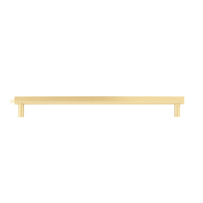 B-0055 Skyline solid brass cabinet pull handle, brushed gold, sizes 115mm &amp; 245mm, for kitchen drawers &amp; wardrobes by Mantara.