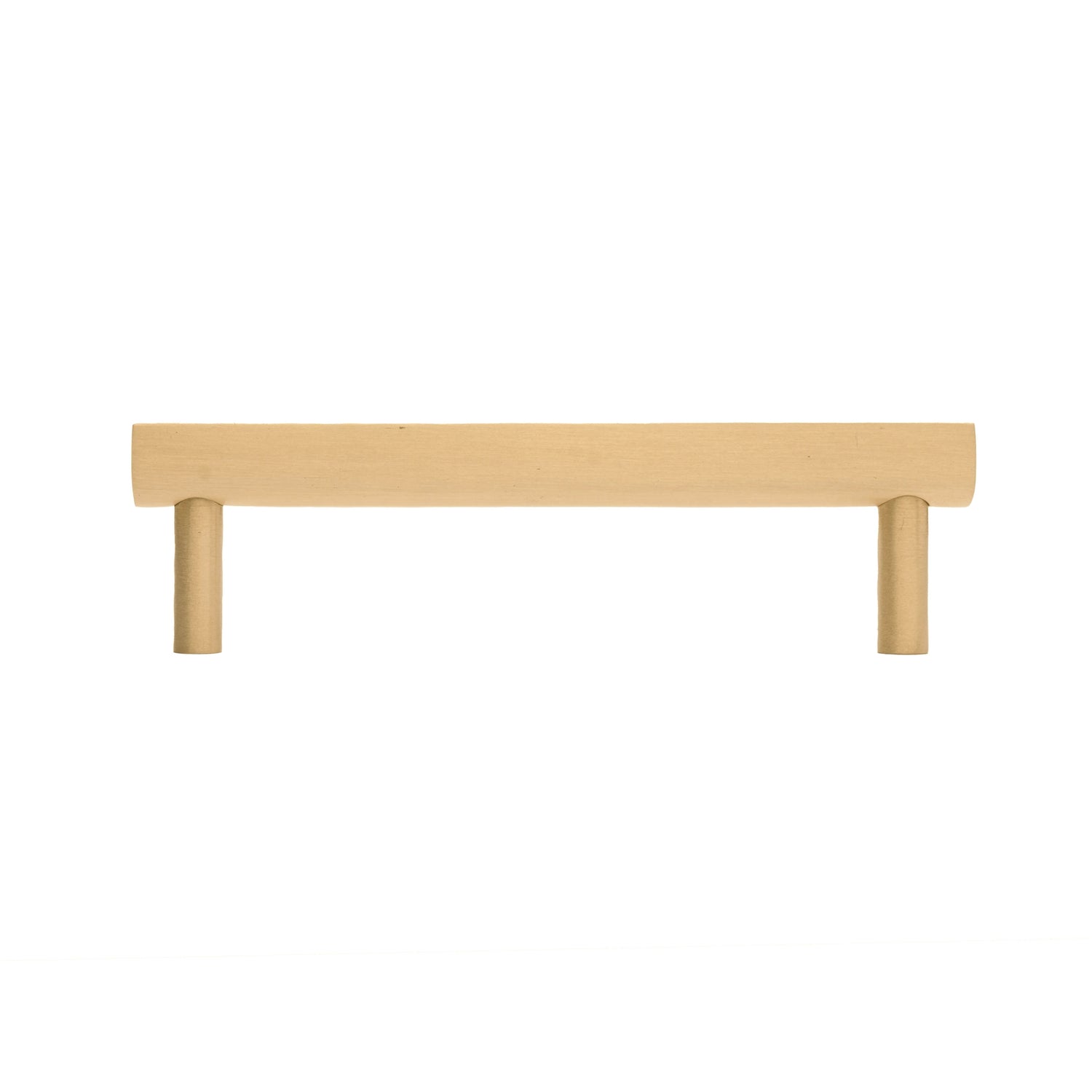 B-0055 Skyline solid brass cabinet pull handle, brushed gold, sizes 115mm &amp; 245mm, for kitchen drawers &amp; wardrobes by Mantara.