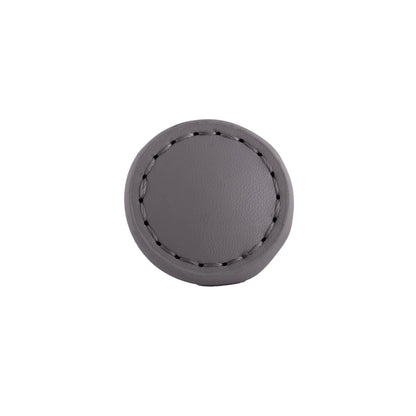 Sofia Round knob Knob 33mm / Grey / Leather - M A N T A R A