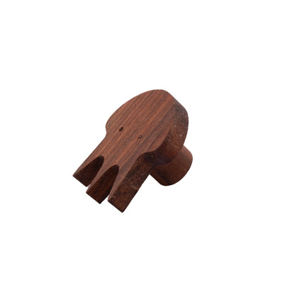 Squid Wooden Knob Hook 60mm / Brown / Wood - M A N T A R A
