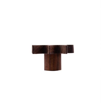 Squid Wooden Knob Hook 60mm / Brown / Wood - M A N T A R A