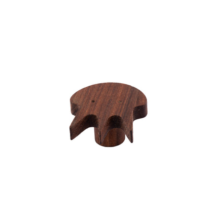 Squid Wooden Knob Hook 60mm / Brown / Wood - M A N T A R A