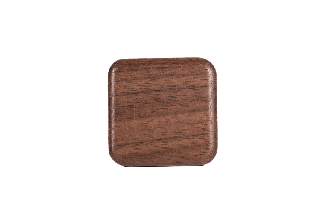 Mantara Sylvan Knob W-0045 is a modern walnut wood knob, ideal for kitchen drawers, dresser drawers.