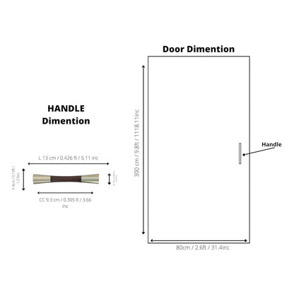 Furniture handle in brass and wood, featuring a tapered form in brown and gold finish, Sylvia Handle W-0014 by Mantara.