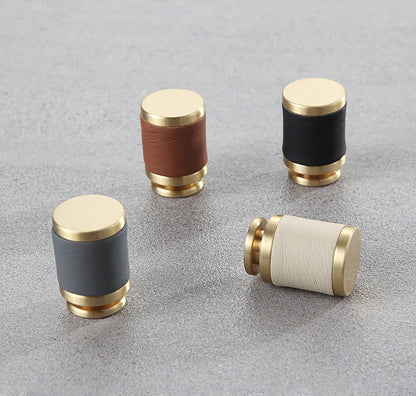 Tanner knob Knob 20mm / Black / Leather - M A N T A R A
