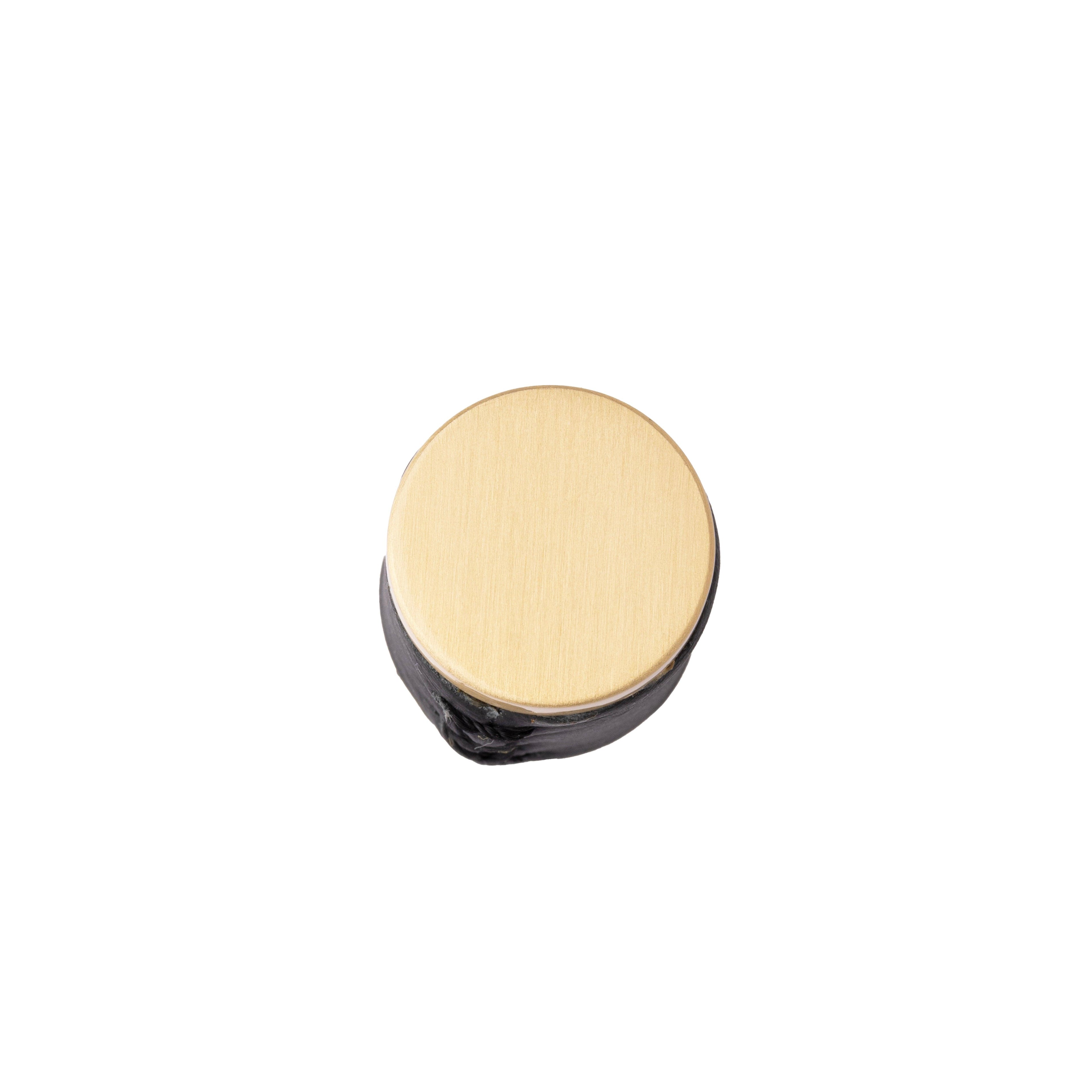 Tanner knob Knob 20mm / Black / Leather - M A N T A R A