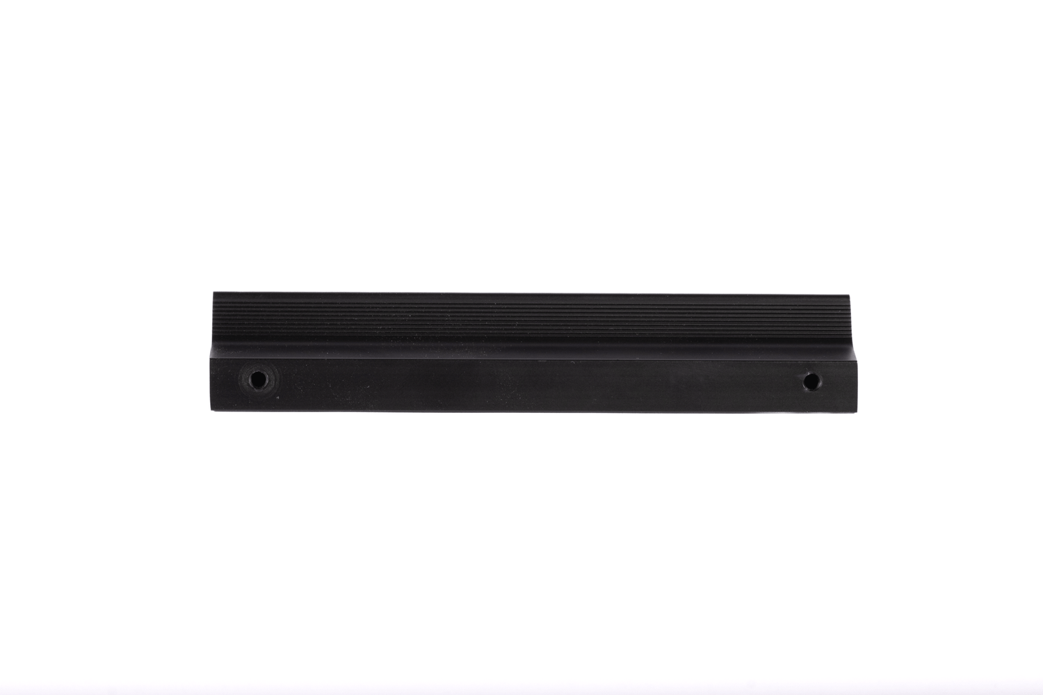 Mantara Tara handle AL-0015, black aluminum cabinet pull, L150mm CC128mm, brushed finish for kitchen drawers