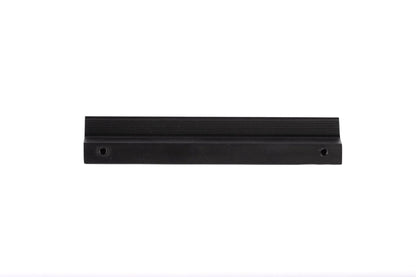 The Mantara AL-0015 Tara Handle is a modern black aluminum handle with a brushed finish, ideal for kitchens, drawers, and cabinets.