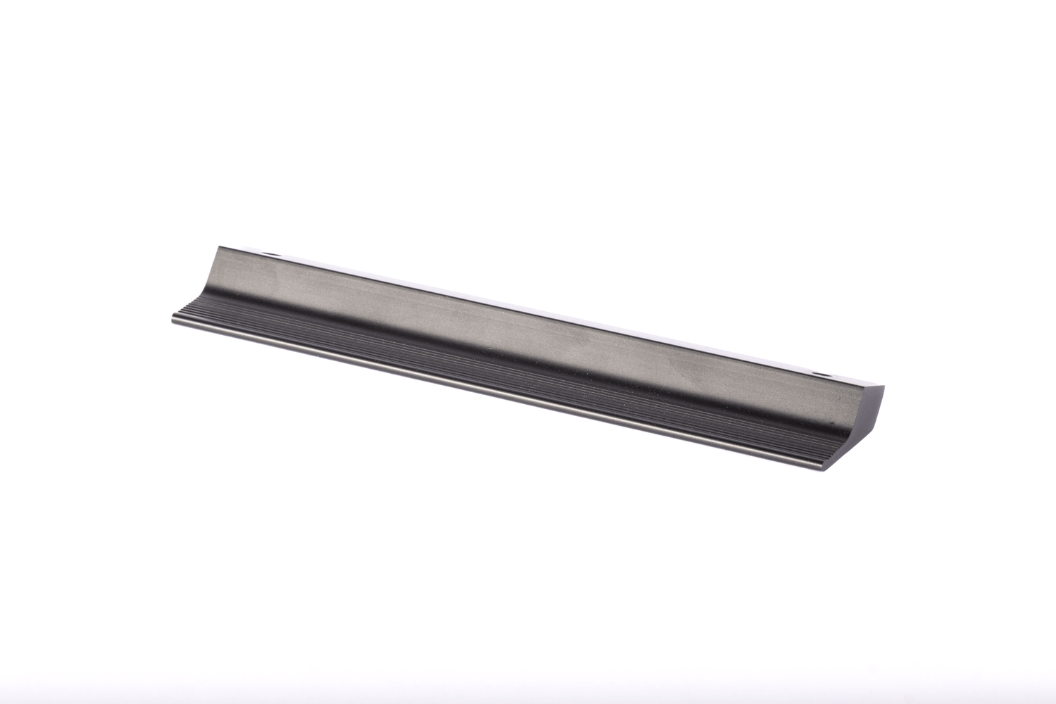 Mantara Tara handle AL-0015, black aluminum cabinet pull, L150mm CC128mm, brushed finish for kitchen drawers