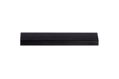 Mantara Tara handle AL-0015, black aluminum cabinet pull, L150mm CC128mm, brushed finish for kitchen drawers