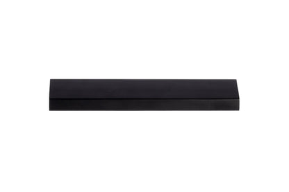 The Mantara AL-0015 Tara Handle is a modern black aluminum handle with a brushed finish, ideal for kitchens, drawers, and cabinets.