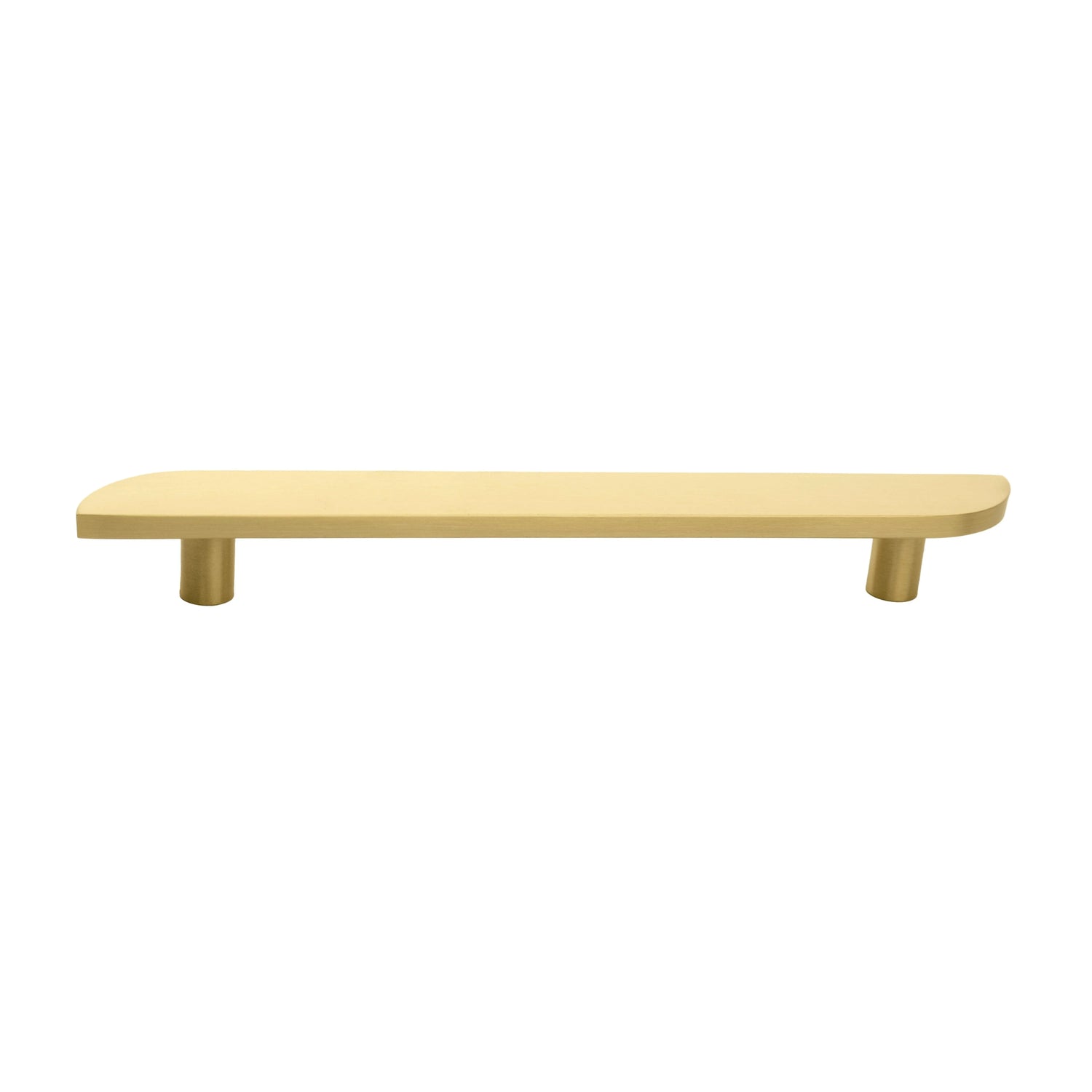 The Tarang hanlde by Mantara (B-0104) is a brushed brass modern pair knob in gold, perfect for wardrobes, doors, and kitchens.