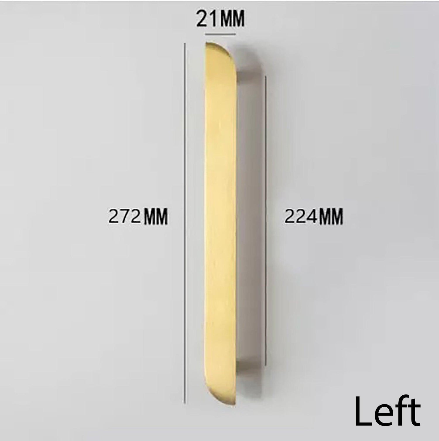The Tarang hanlde by Mantara (B-0104) is a brushed brass modern pair knob in gold, perfect for wardrobes, doors, and kitchens.