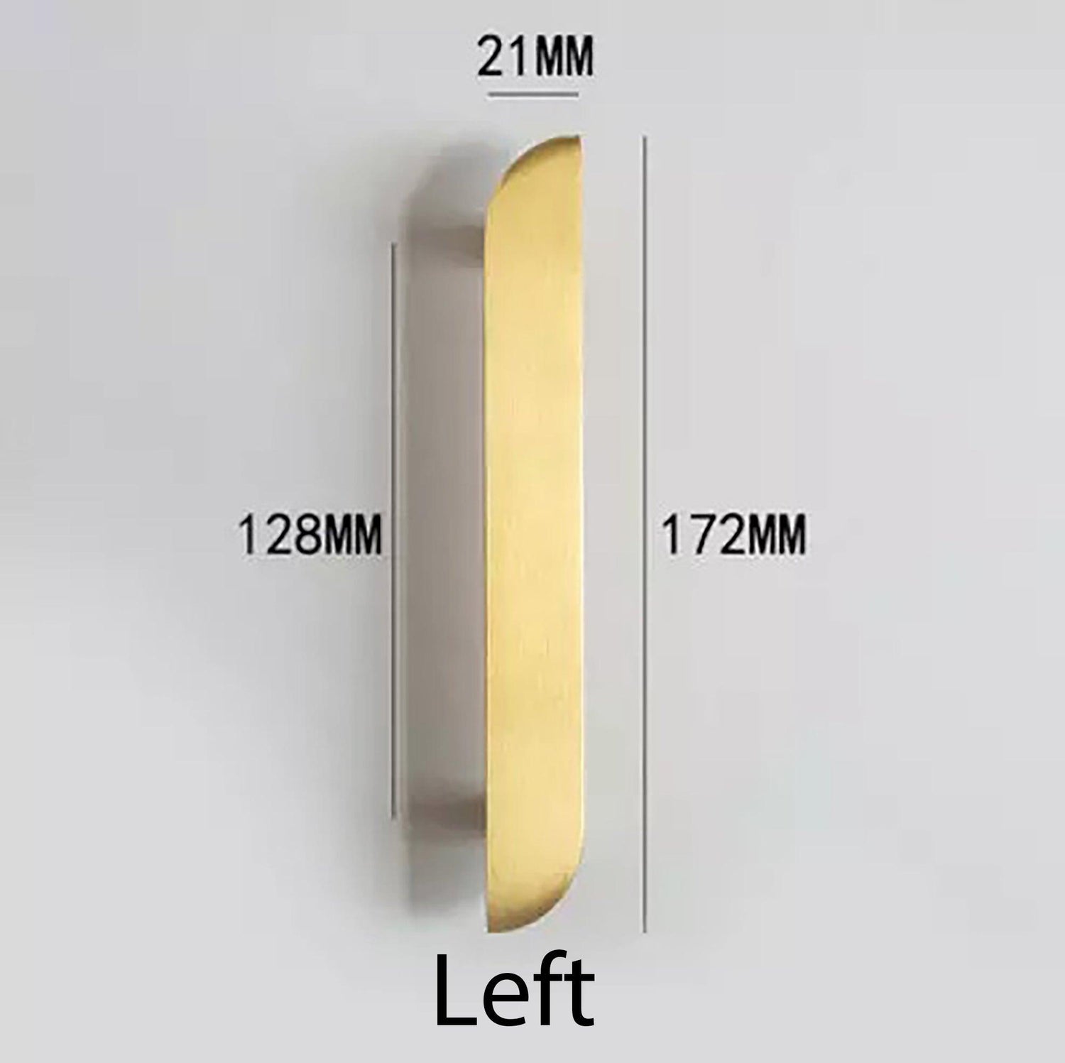 The Tarang hanlde by Mantara (B-0104) is a brushed brass modern pair knob in gold, perfect for wardrobes, doors, and kitchens.