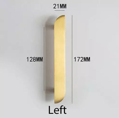 The Tarang hanlde by Mantara (B-0104) is a brushed brass modern pair knob in gold, perfect for wardrobes, doors, and kitchens.