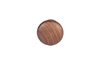 Mantara Tectona Knob W-0054 is a modern walnut wood knob with brushed finish, ideal for kitchen drawers, dresser drawers.