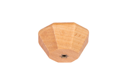 Mantara Thorne Knob W-0056 is a modern  beech wood knob with brushed finish, ideal for kitchen and dresser drawers.