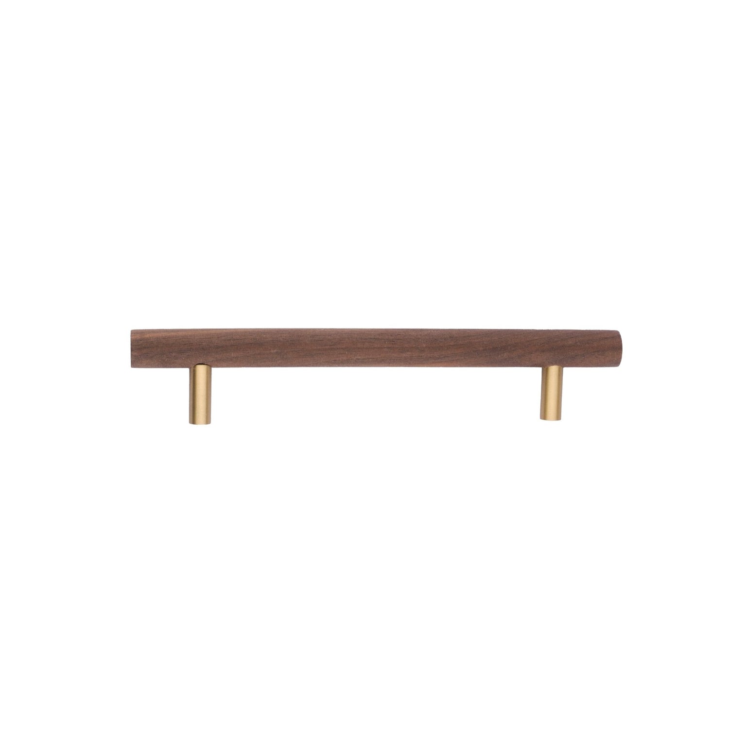 Tudor Handle W-0007 in walnut &amp; brass, sizes 70–392mm, for main doors, wardrobes, cabinets, furniture &amp; almirahs—by Mantara.