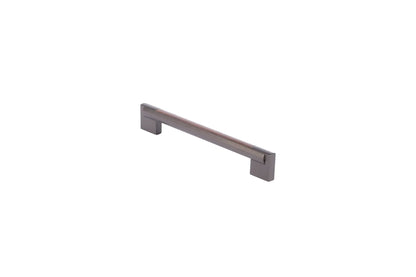 Mantara Velora Handle Z-0038 is a modern zinc handle in brushed black finish, ideal for kitchen and dresser drawers.