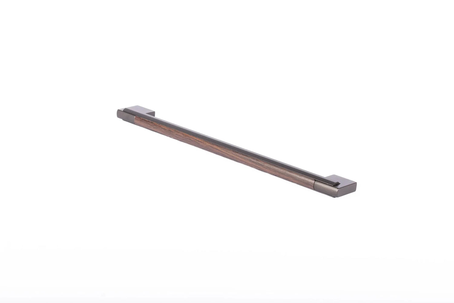 Mantara Velora Handle Z-0038 is a modern zinc handle in brushed black finish, ideal for kitchen and dresser drawers.