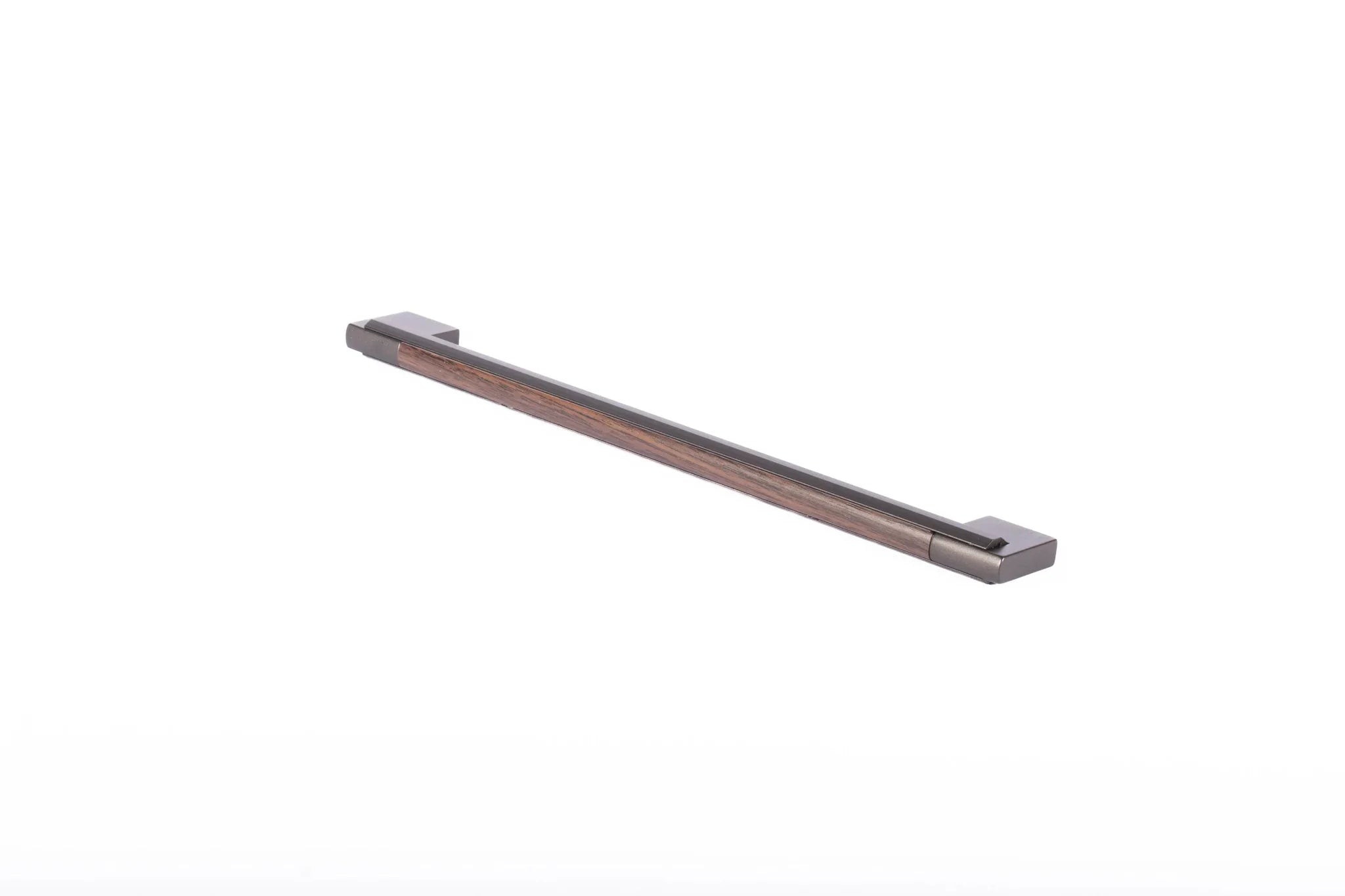 Mantara Velora Handle Z-0038 is a modern zinc handle in brushed black finish, ideal for kitchen and dresser drawers.
