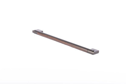 Mantara Velora Handle Z-0038 is a modern zinc handle in brushed black finish, ideal for kitchen and dresser drawers.