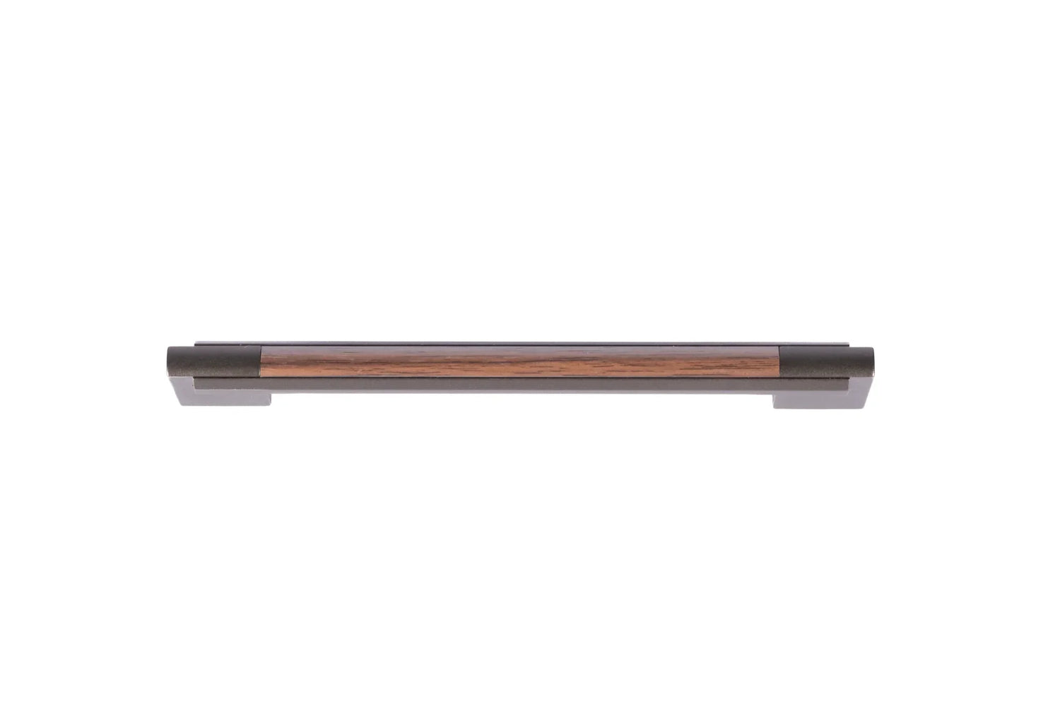 Mantara Velora Handle Z-0038 is a modern zinc handle in brushed black finish, ideal for kitchen and dresser drawers.