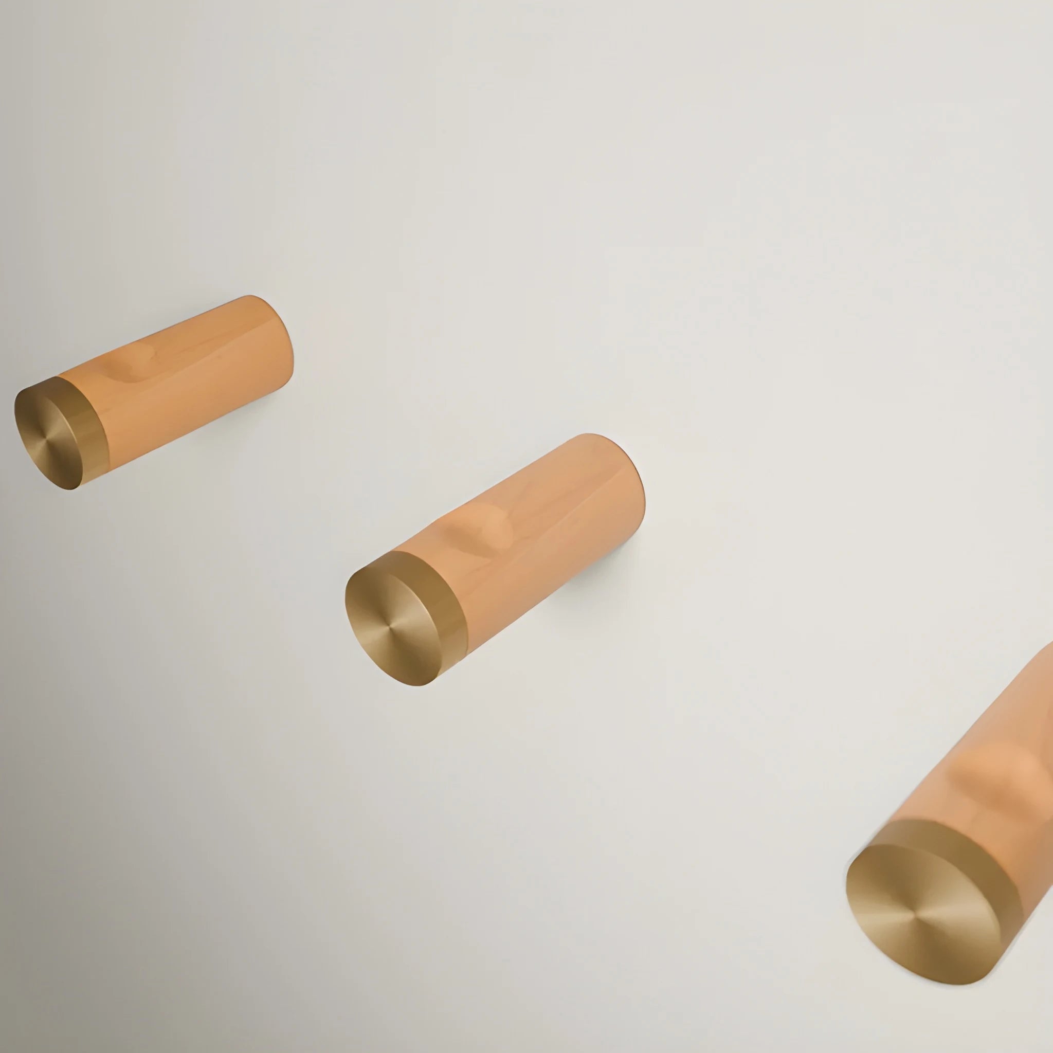 Mantara Flair Hook W-0013 is a natural wood &amp; brass wall hook in beige with polished finish, ideal for all rooms.