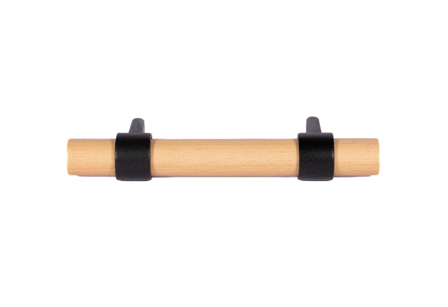 Mantara Walden Handle W-0035 is a modern zinc alloy and beech wood handle in  black ideal for kitchen and dresser drawers.