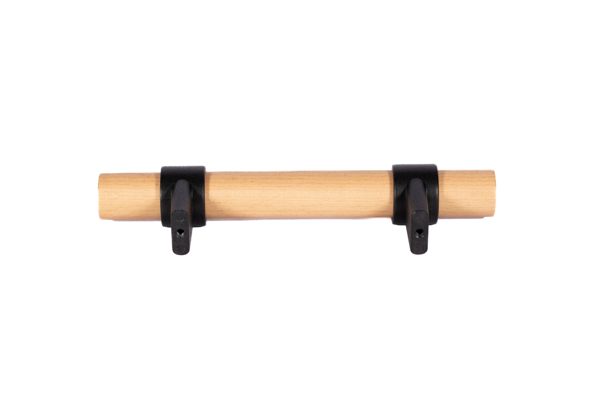 Mantara Walden Handle W-0035 is a modern zinc alloy and beech wood handle in  black ideal for kitchen and dresser drawers.