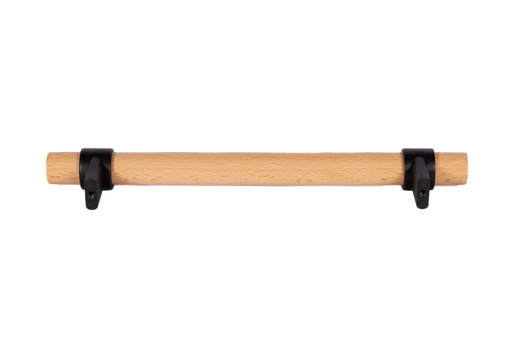 Mantara Walden Handle W-0035 is a modern zinc alloy and beech wood handle in  black ideal for kitchen and dresser drawers.