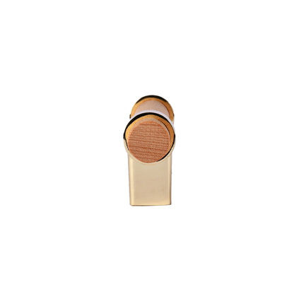Mantara Walden Handle W-0035 is a modern zinc alloy and beech wood handle in gold, ideal for kitchen and dresser drawers.